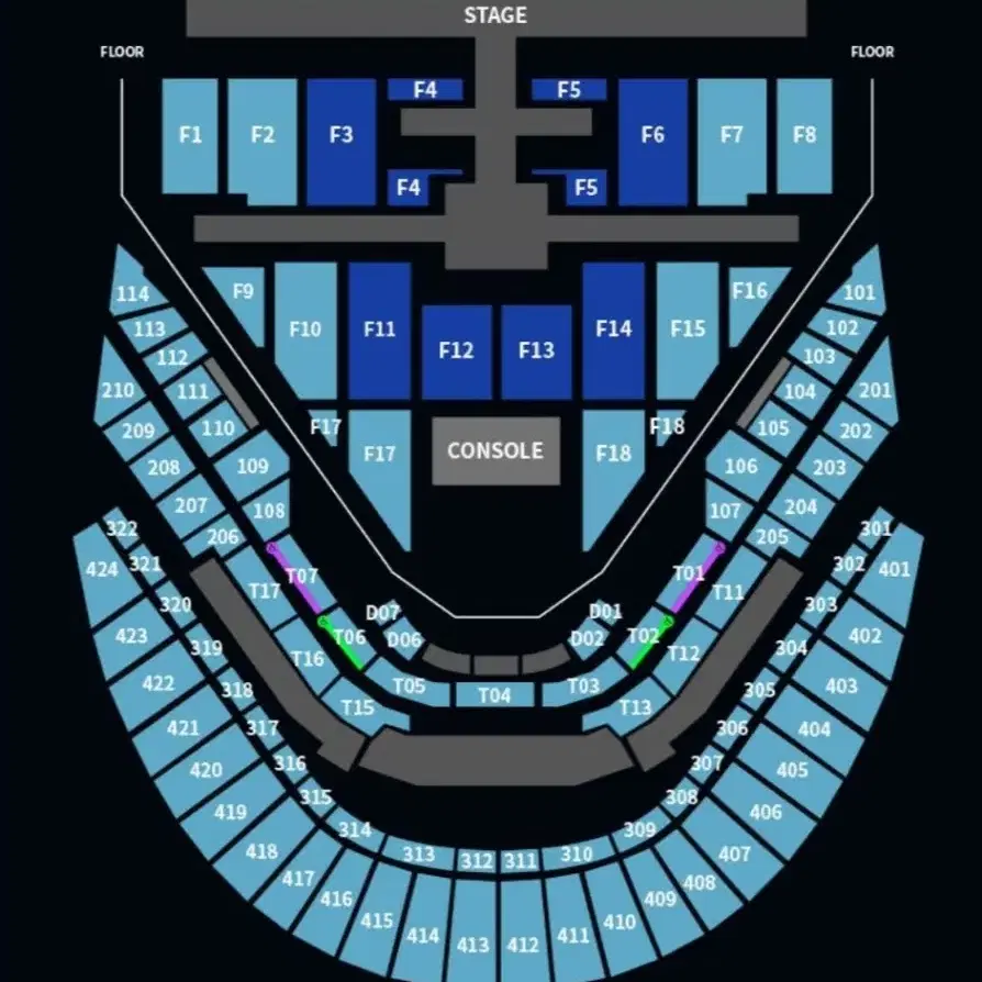 막콘 F10 NCT 127 콘서트 엔시티 양도 플로어 F9 F15 F16