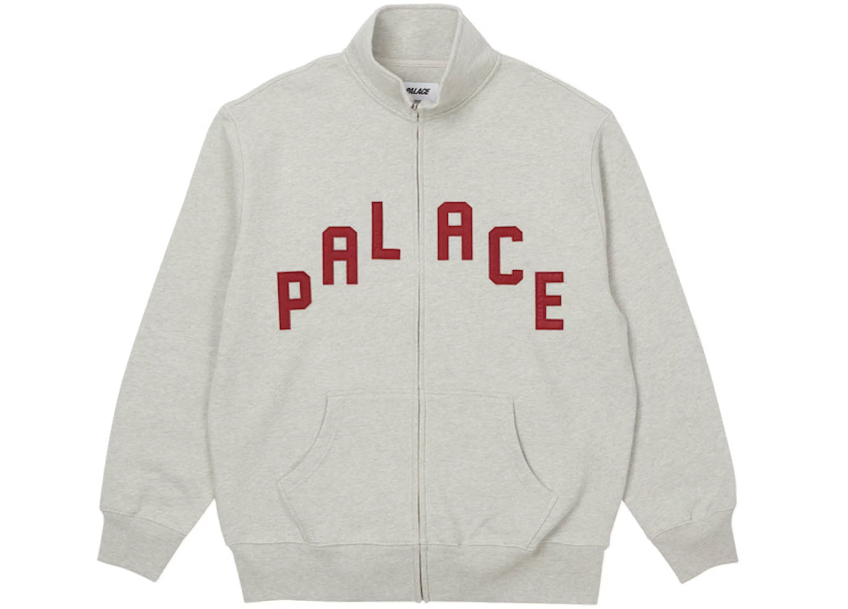 Palace Alas Zip Funnel Grey Marl (M)