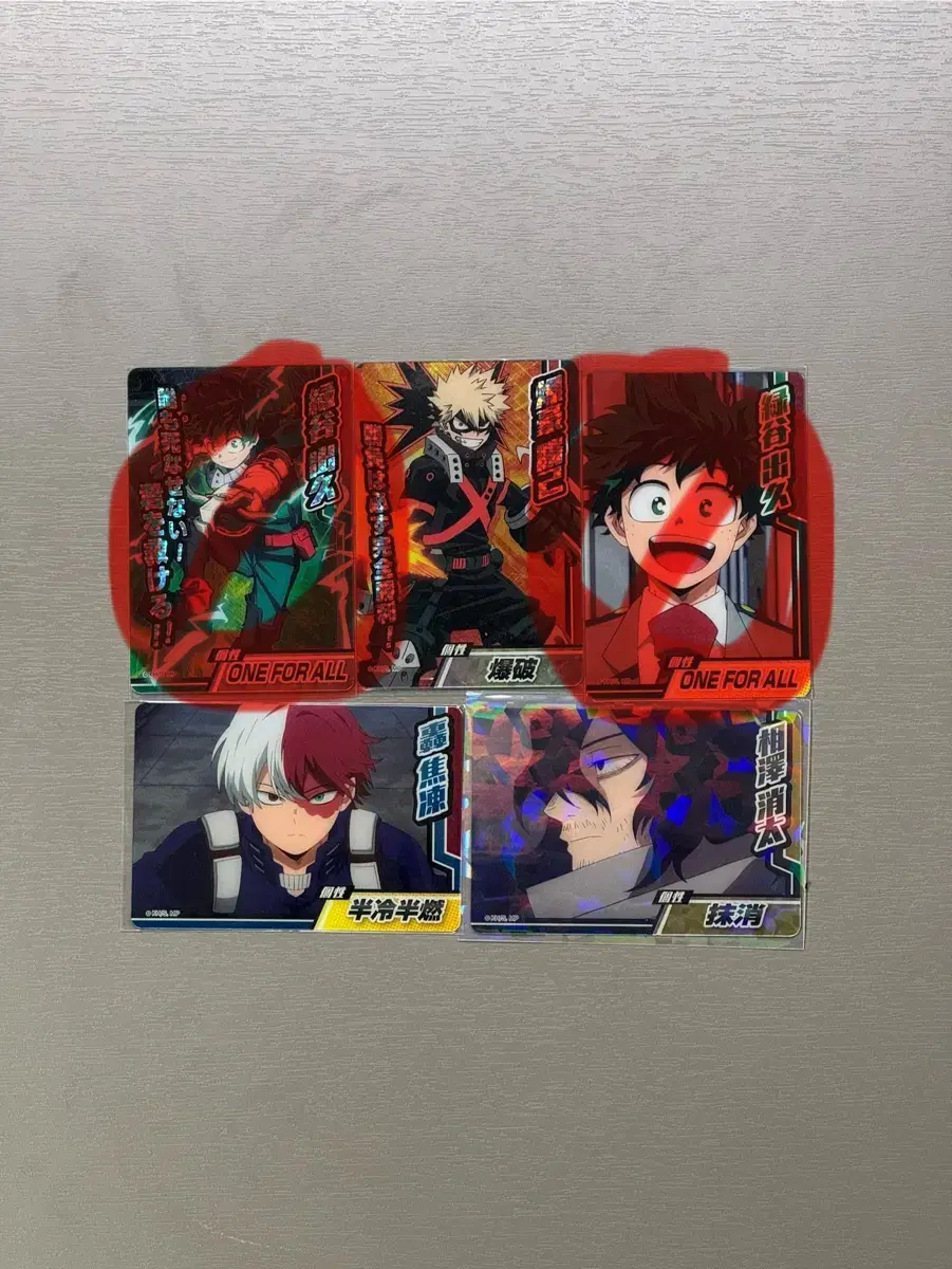 Hiroaka Bakugo Midoriya Todoroki Aizawa Metal Card Collector's Card