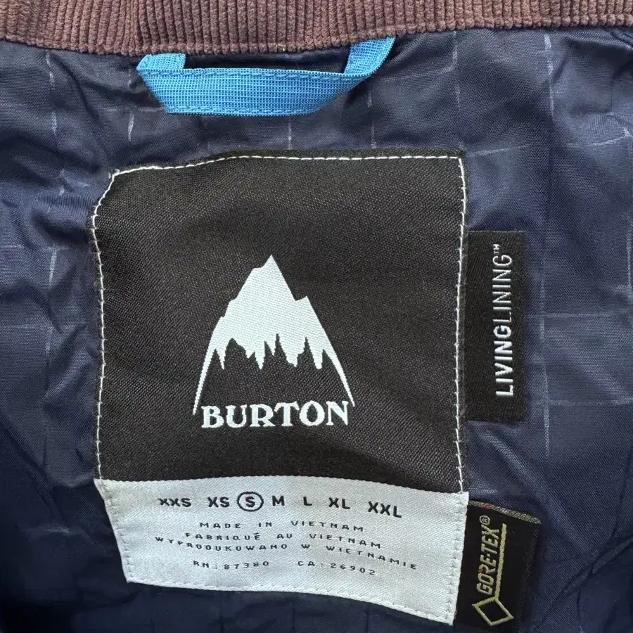 버튼(Burton) 고어텍스 바람막이  새상품(L size)