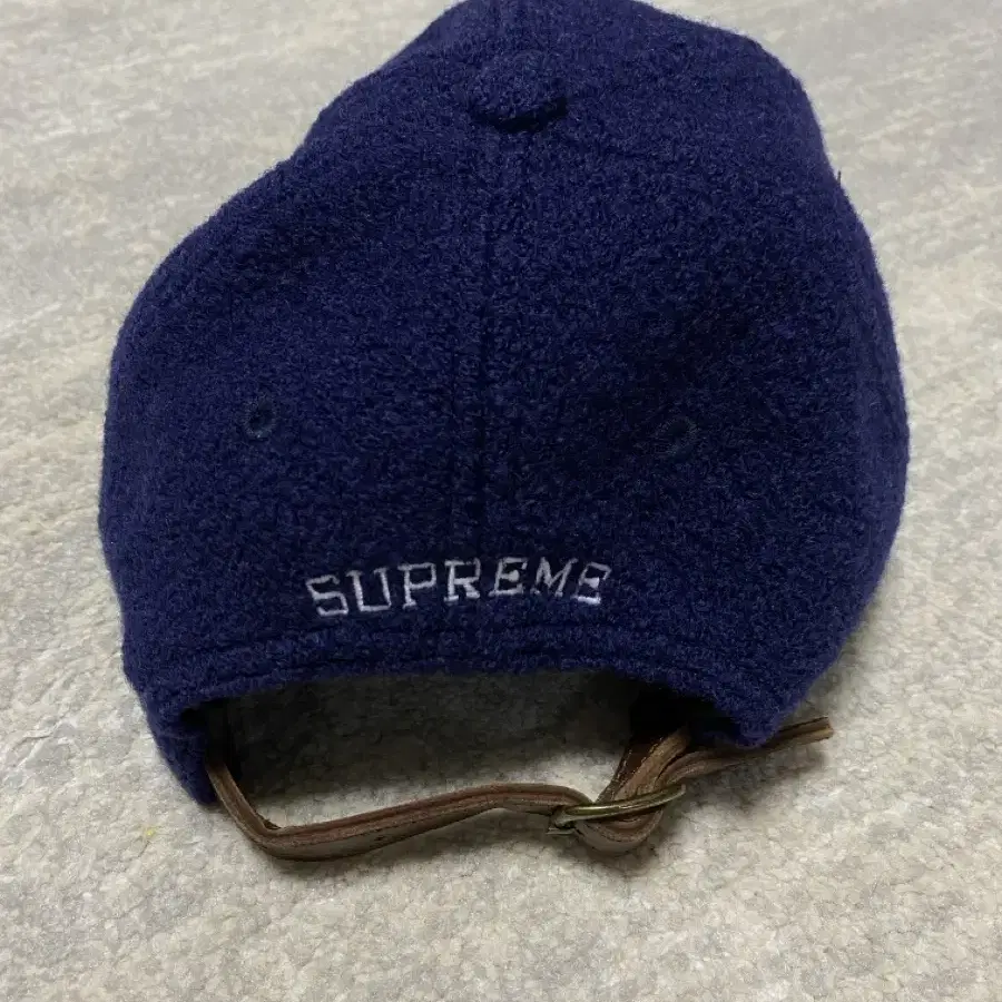 슈프림 WOOL S LOGO 6-PANEL NAVY