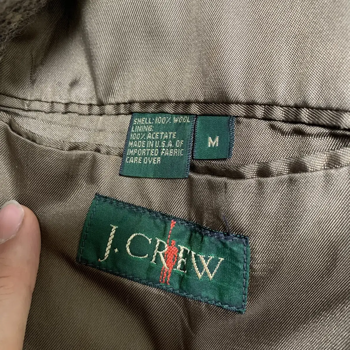 M) J crew 제이크루 울 반코트