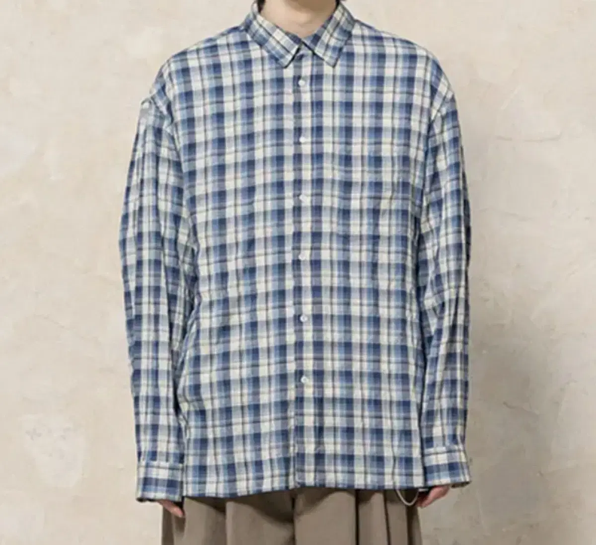 [1]비긴202 Crease Blue Check Shirts