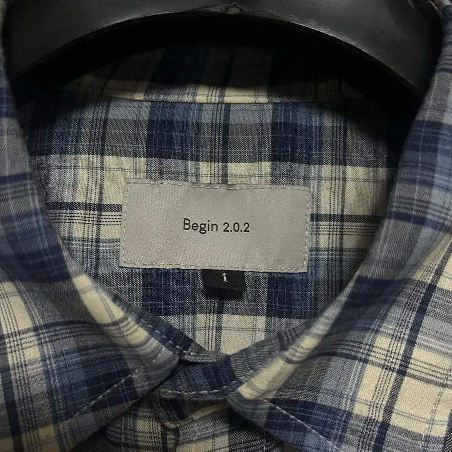 [1]비긴202 Crease Blue Check Shirts