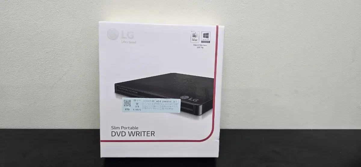 LG 슬림 포터블 DVD WRITER