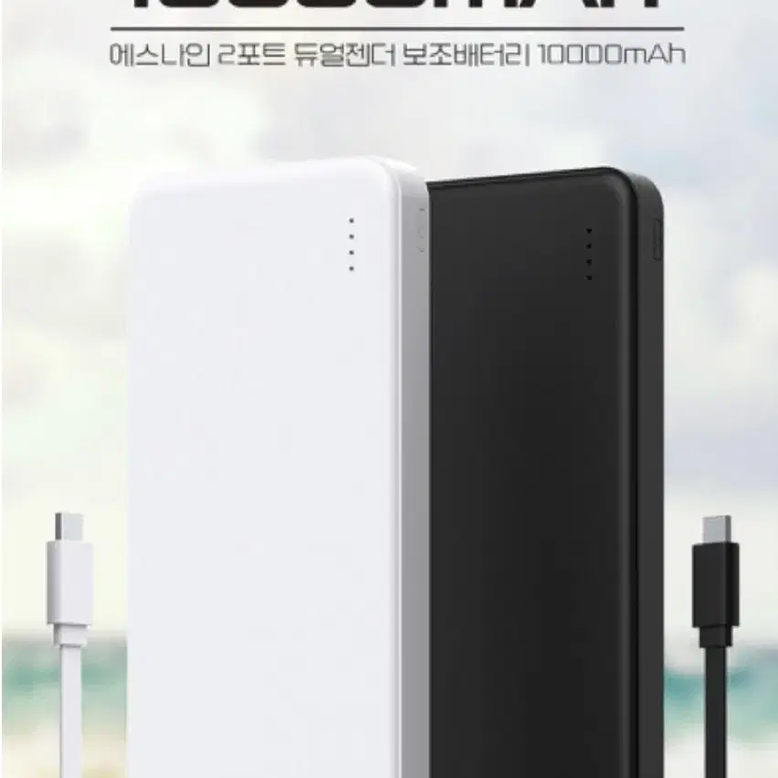 에스나인 2포트 듀얼젠더 보조배터리 10000mAh