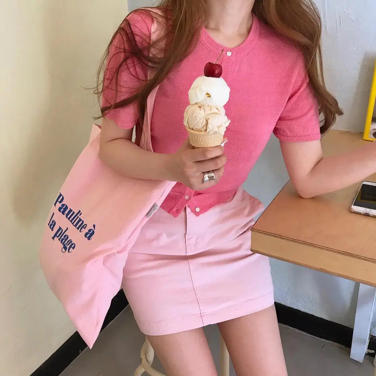 mabling마블링 핑크 미니 스커트 마켓pinkminiskirt유틸리티