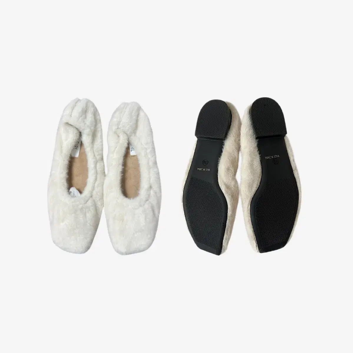 fluffy flat shoes