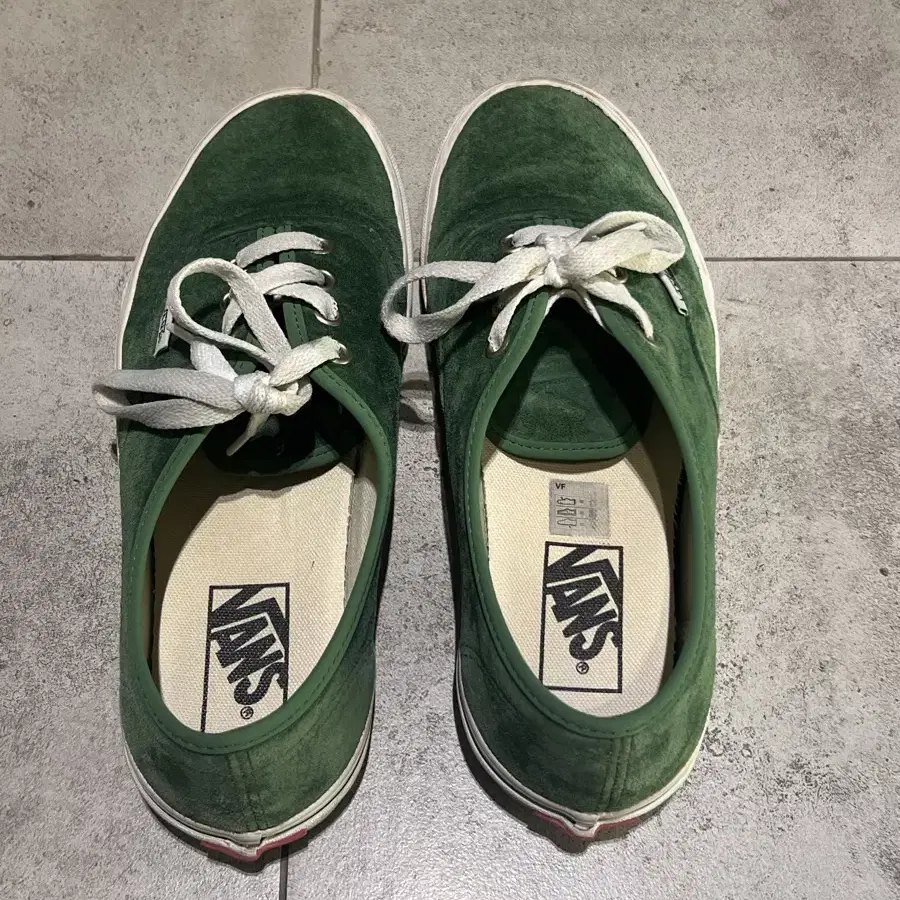 (240)반스 vans 어센틱 스웨이드 그린