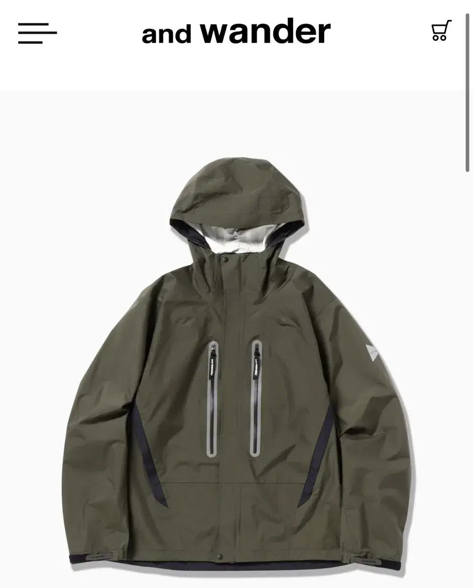 앤드 원더 2.5L hiker rain jacket L