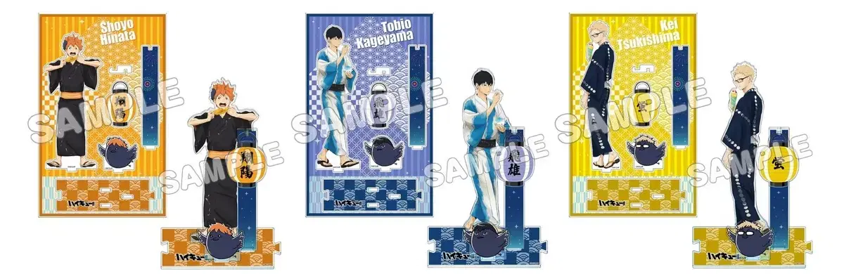 Haikyuu hinata Kageyama Tsukishima Unsealed acrylic stand