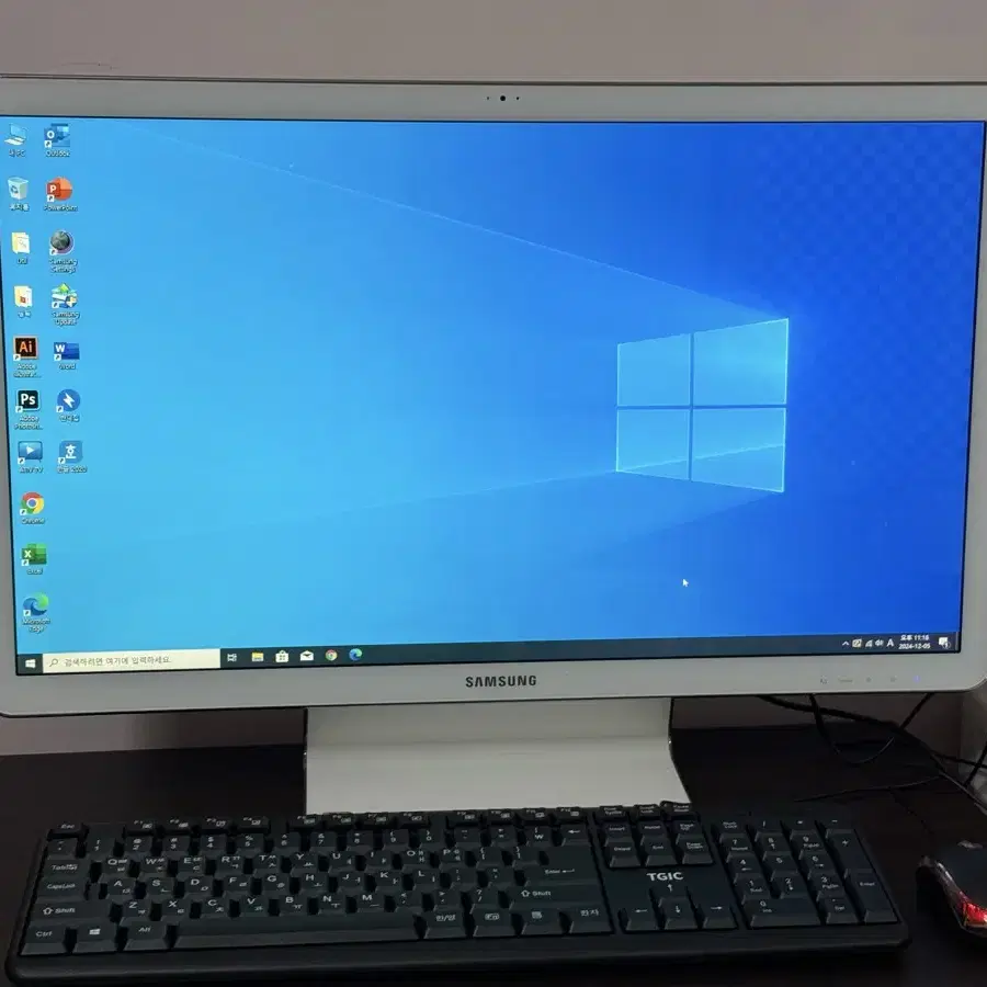 24인치 삼성 일체형 컴퓨터 세트 i5cpu 8gb ram ssd250g