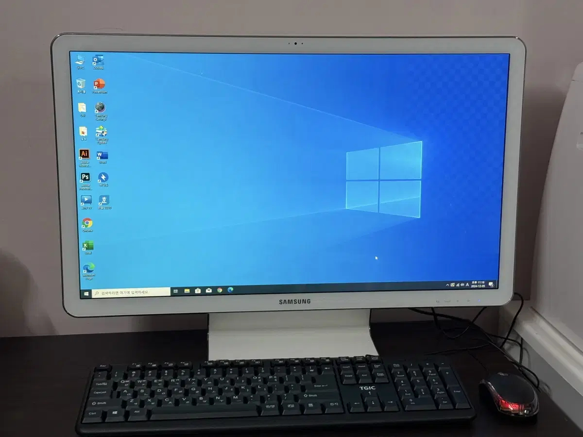 24인치 삼성 일체형 컴퓨터 세트 i5cpu 8gb ram ssd250g