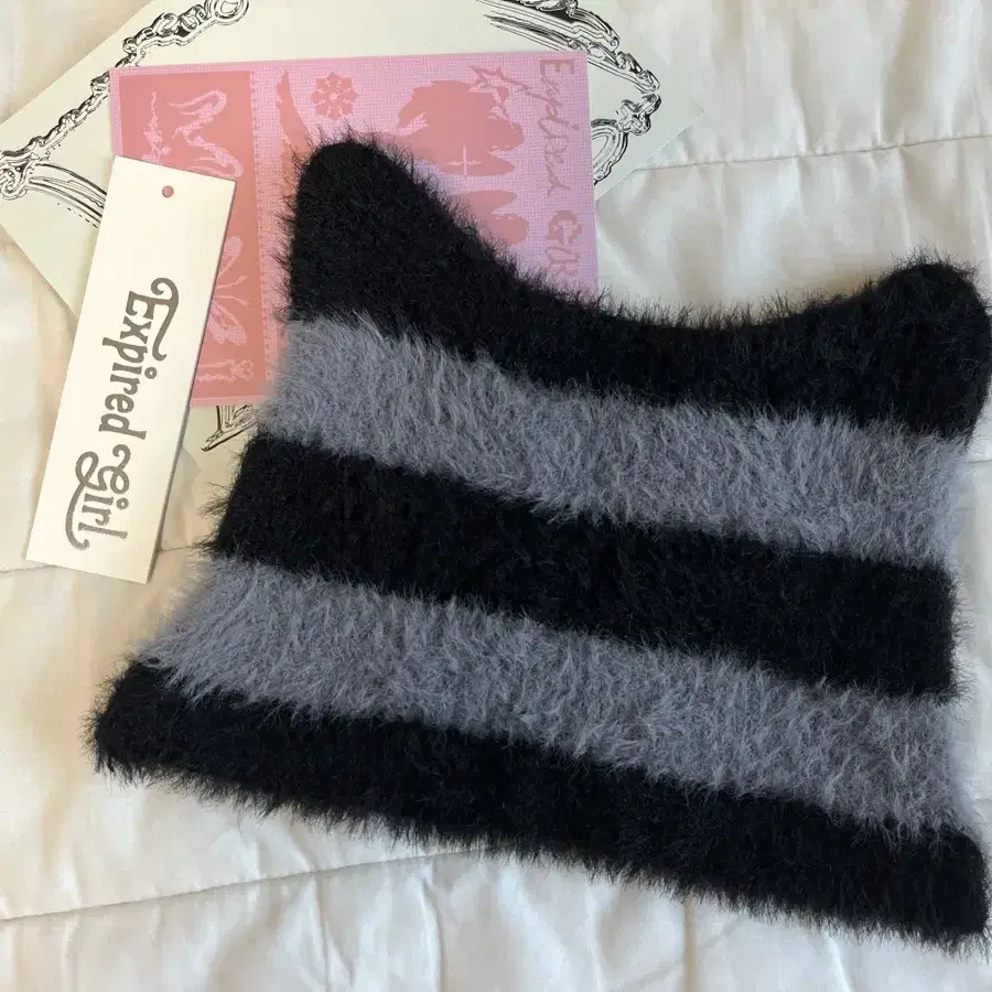 익스파이어드걸 Meow Beanie STRIPE 비니 고양이 모자