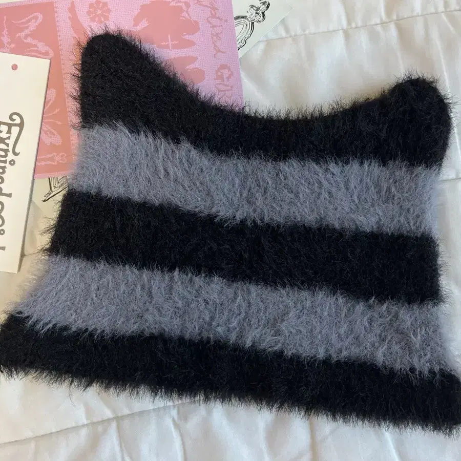 익스파이어드걸 Meow Beanie STRIPE 비니 고양이 모자