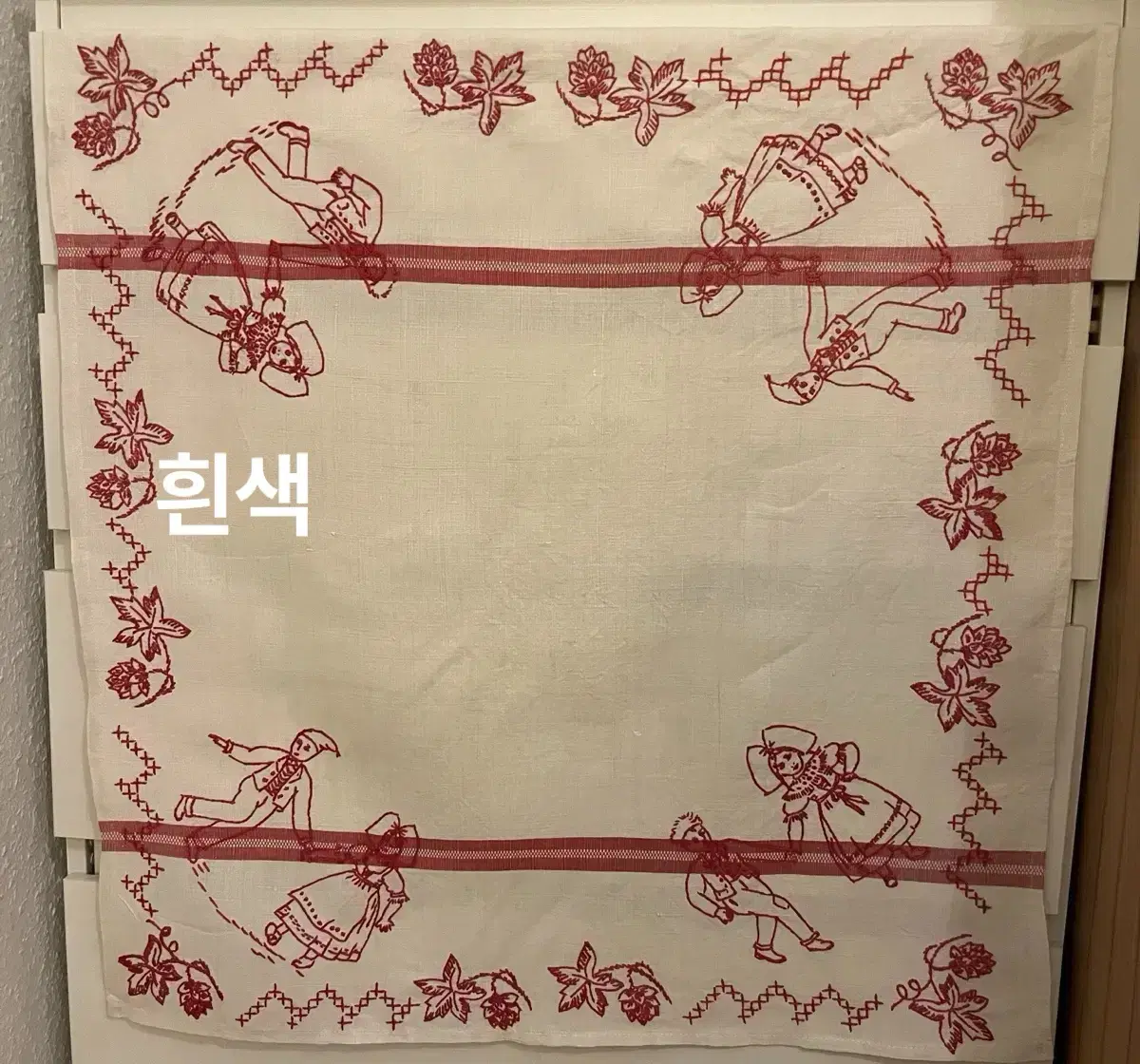 66x70.5cm/프랑스 빈티지 알자스 손자수 테이블보