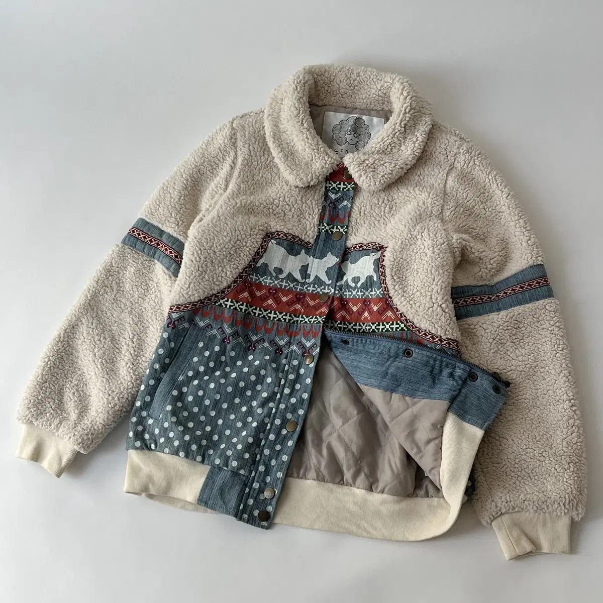 SCOLAR Ethnic Fleece Jacket