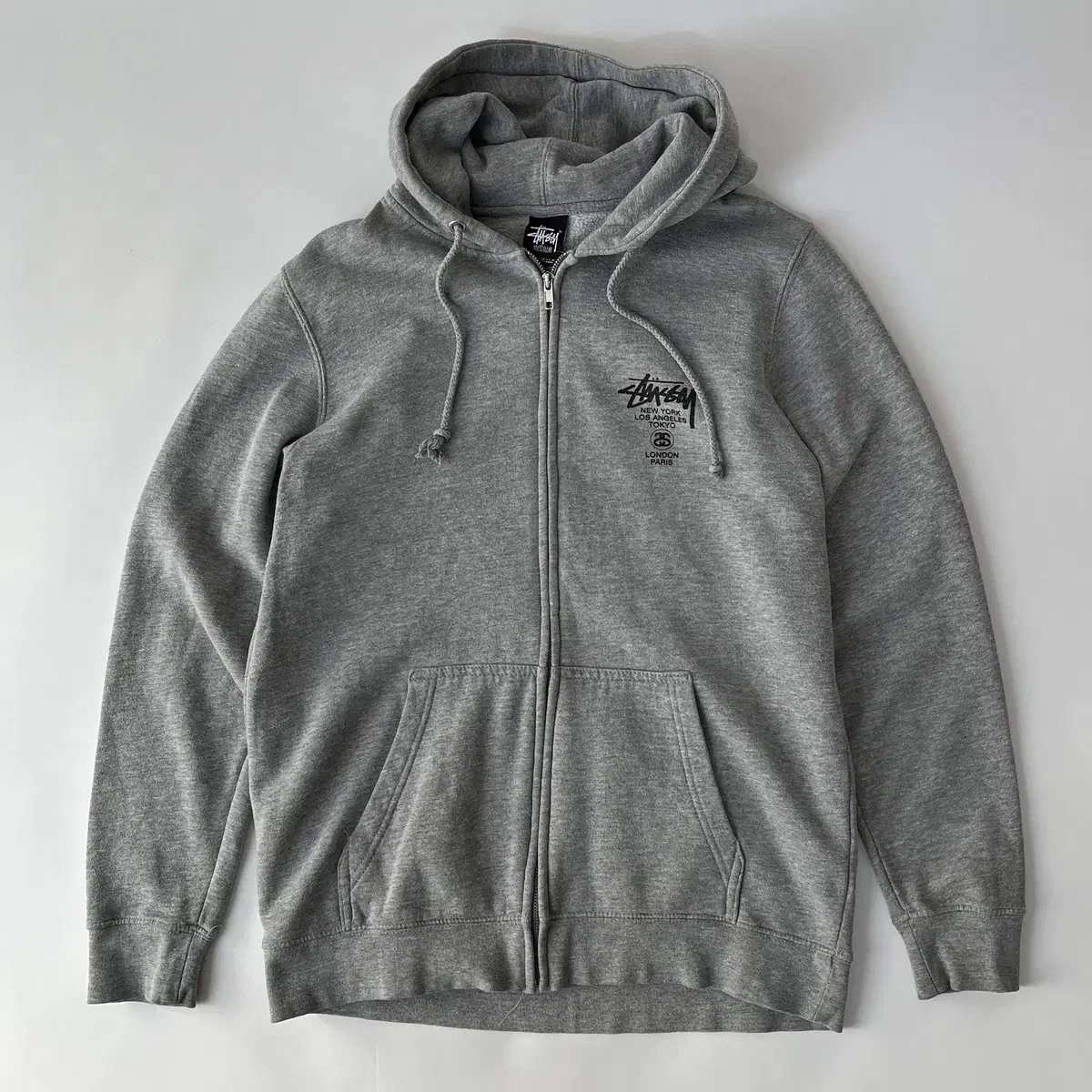 STUSSY " world tour " Hoodie zip-up