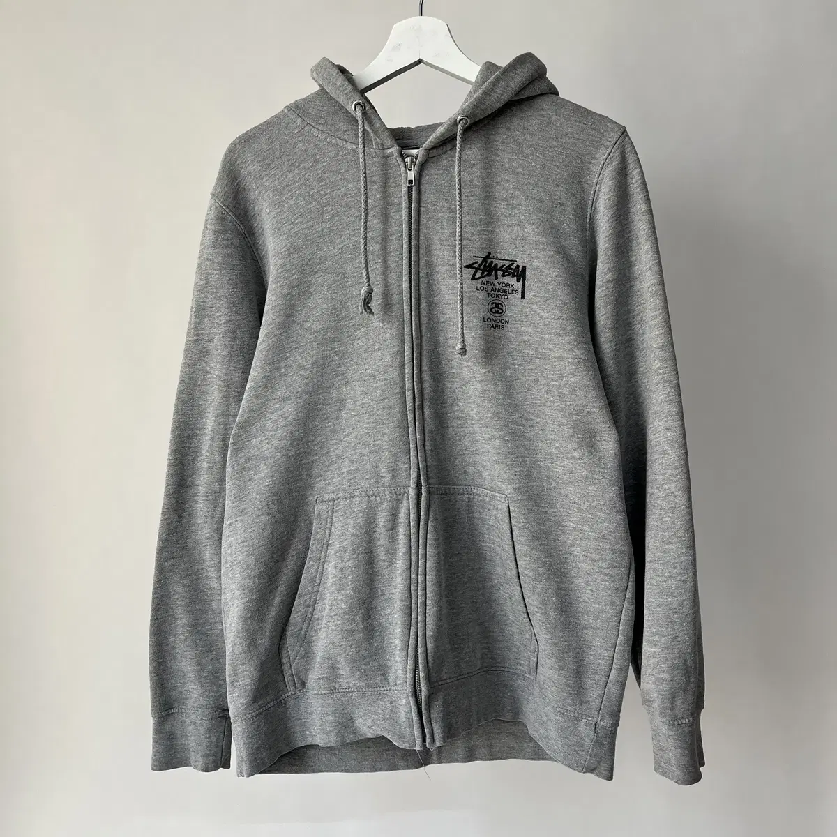 STUSSY " world tour " Hoodie zip-up