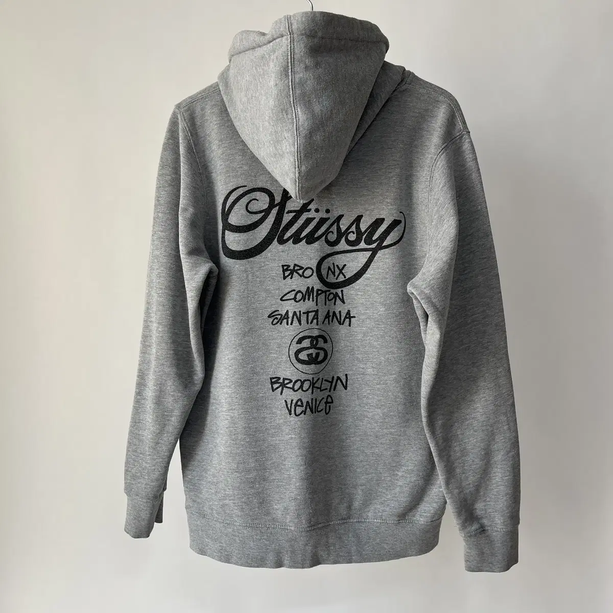 STUSSY " world tour " Hoodie zip-up