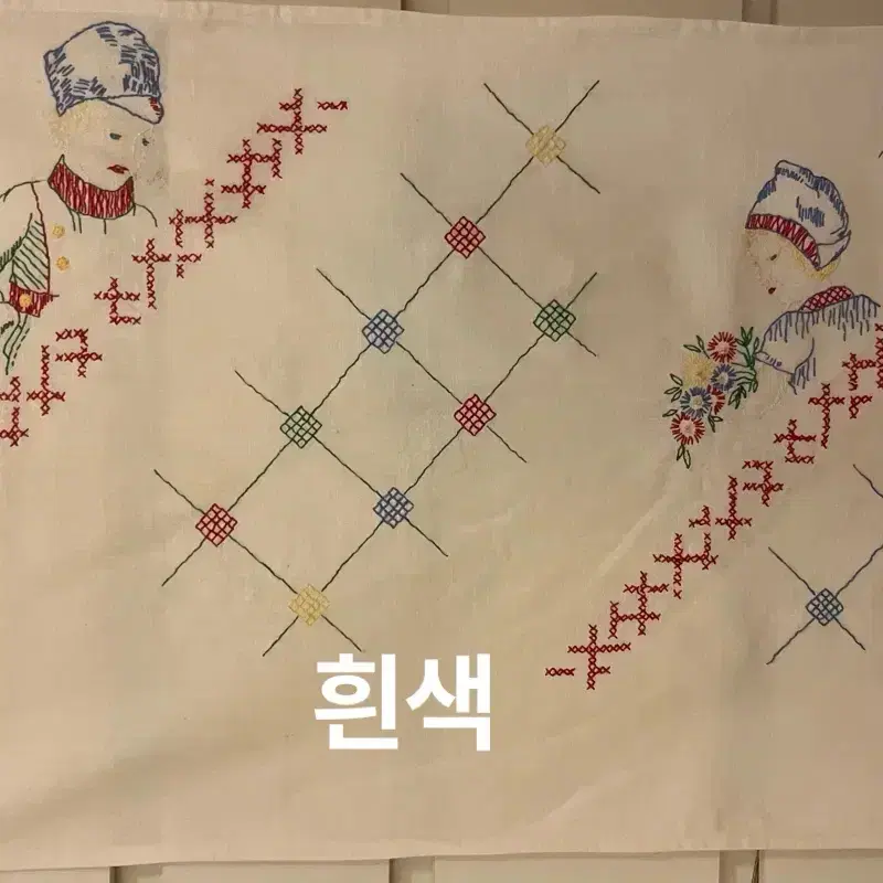 76x54.5cm/프랑스 빈티지 알자스 손자수 벽장식