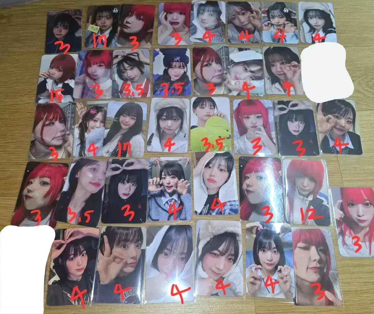 QWER winners photocard photocard unreleased photocard chodan magenta hina siyeon nyangnongnngnang