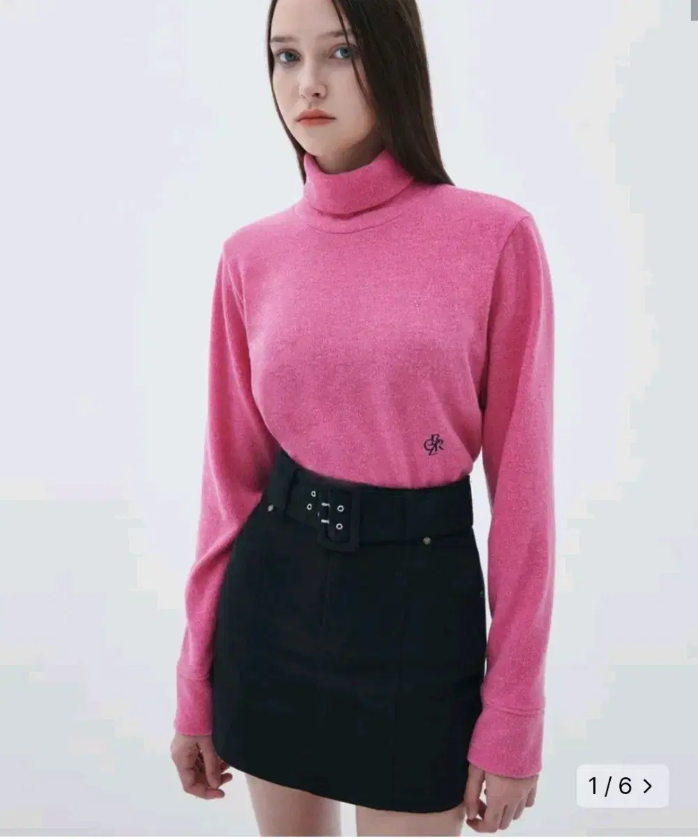 Citybreeze Soft Loose-Fit Turtleneck T-Shirt Knit Mock Neck Pola