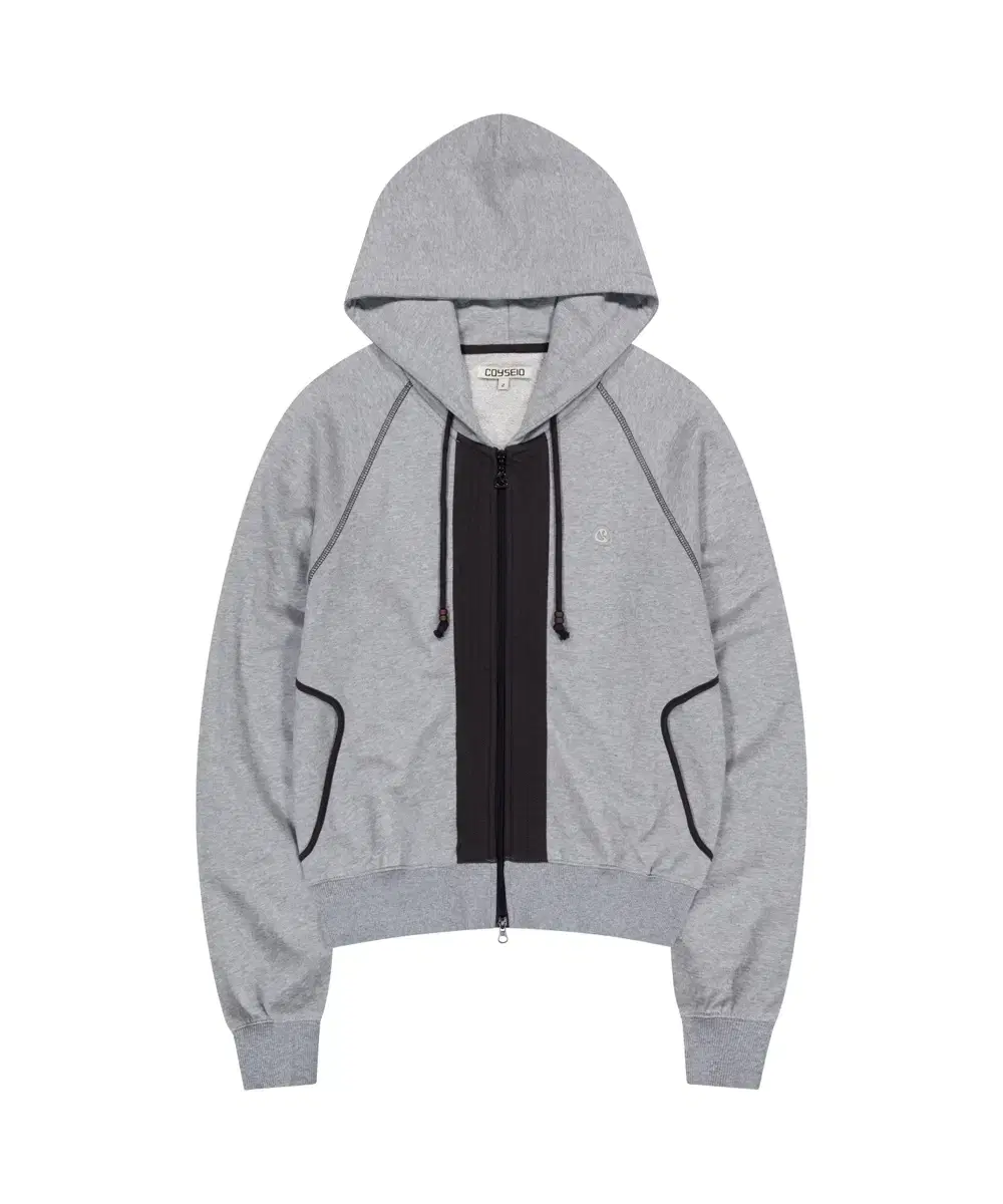 코이세이오 PUCKERING HOOD ZIP-UP GREY 후드집업