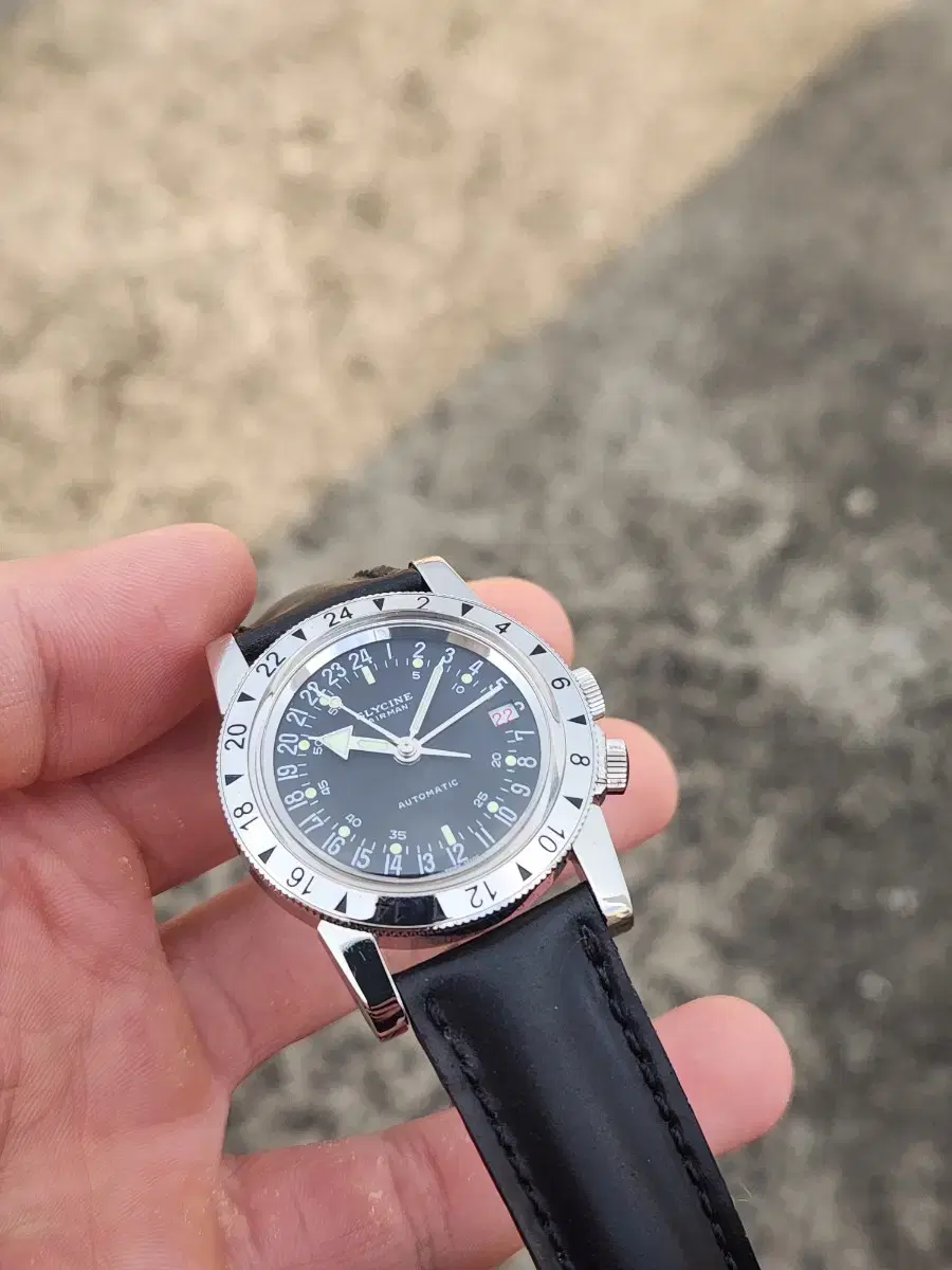 글라이신 에어맨 no.1 36mm gmt 방수 100m