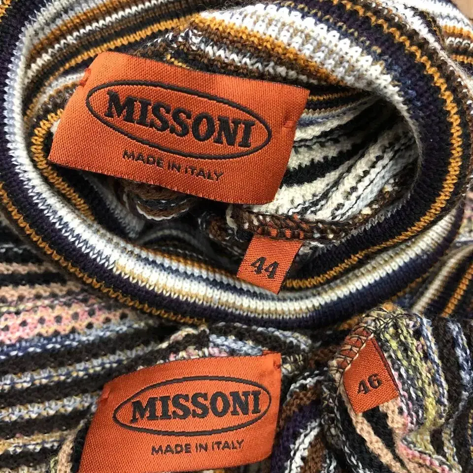 MISSONI 미쏘니 앙상블(울/나일론)니트웨어46사이즈/카디건44사이즈