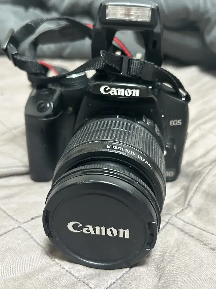 canon canon eos dslr 450D camera retro vintage with lens