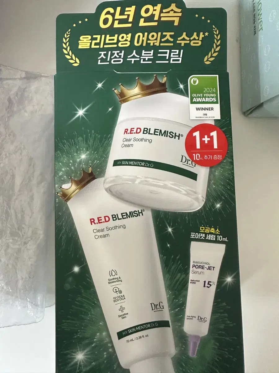 닥터지 레드 블레미쉬 클리어 수딩크림 70ml *2 포어젯 세럼 10ml