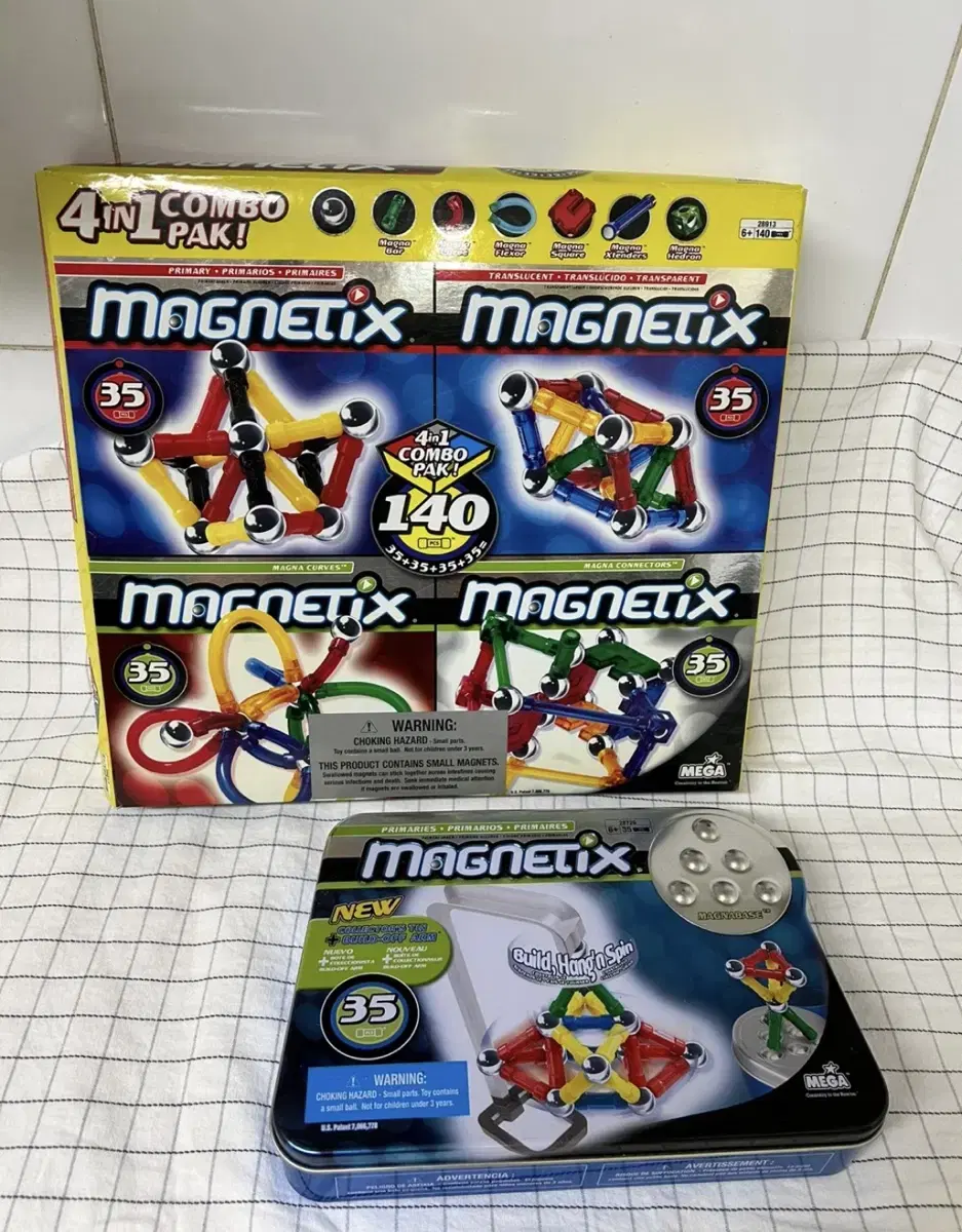 마그네틱스 MAGNETIX 교구 2종세트(총 175pcs)