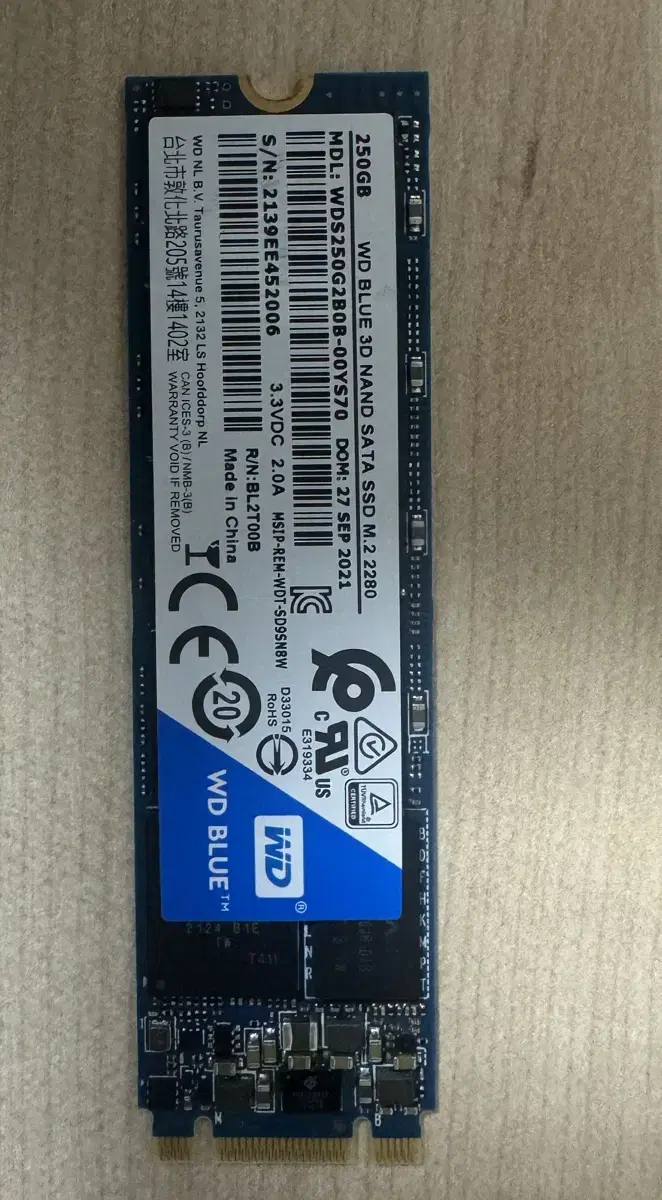 m.2 ssd wd blue 250gb 택포