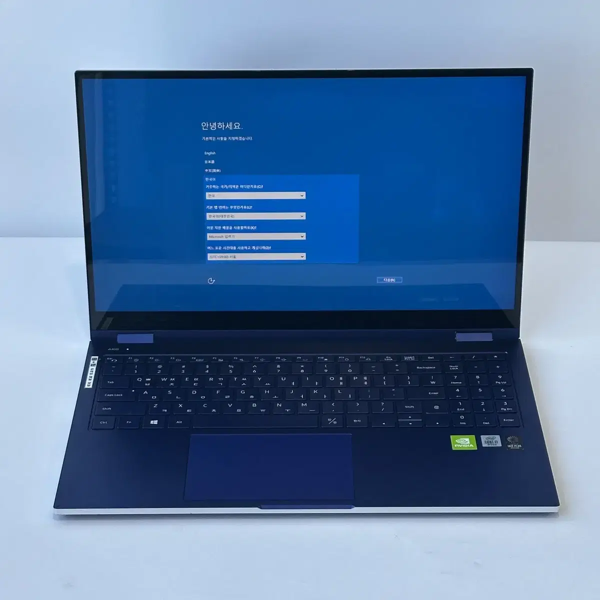 터치스크린 갤럭시북 플렉스 NT950QCG i7 16GB 512G 노트북