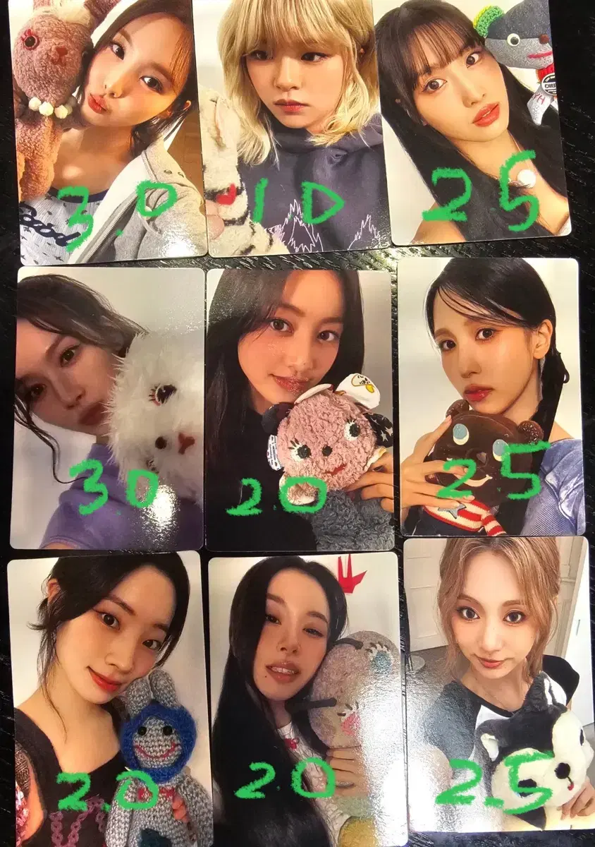 Twice strategy showcase photocards