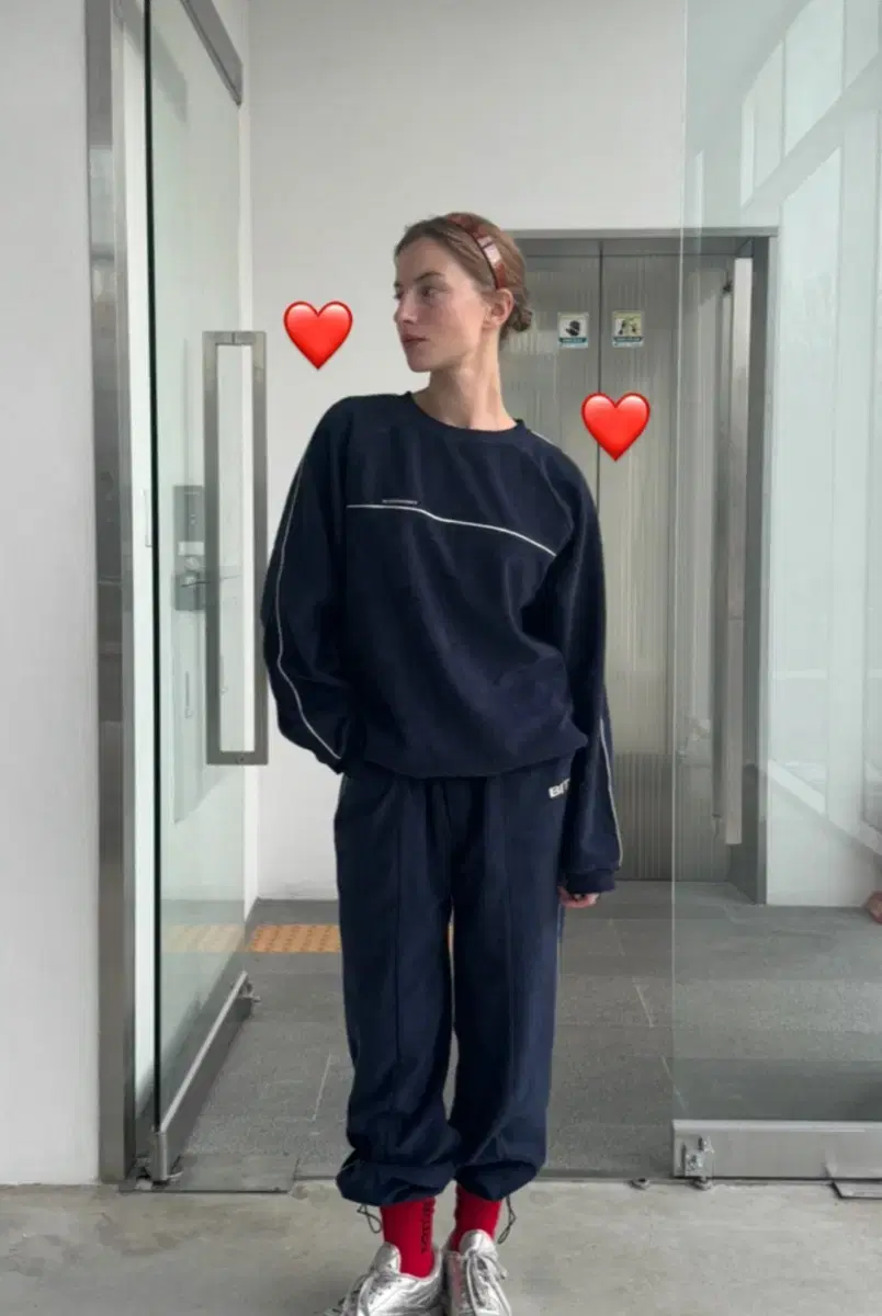 리본빛 조거팬츠 스웻팬츠 포이 테리 poy terry sweatpants