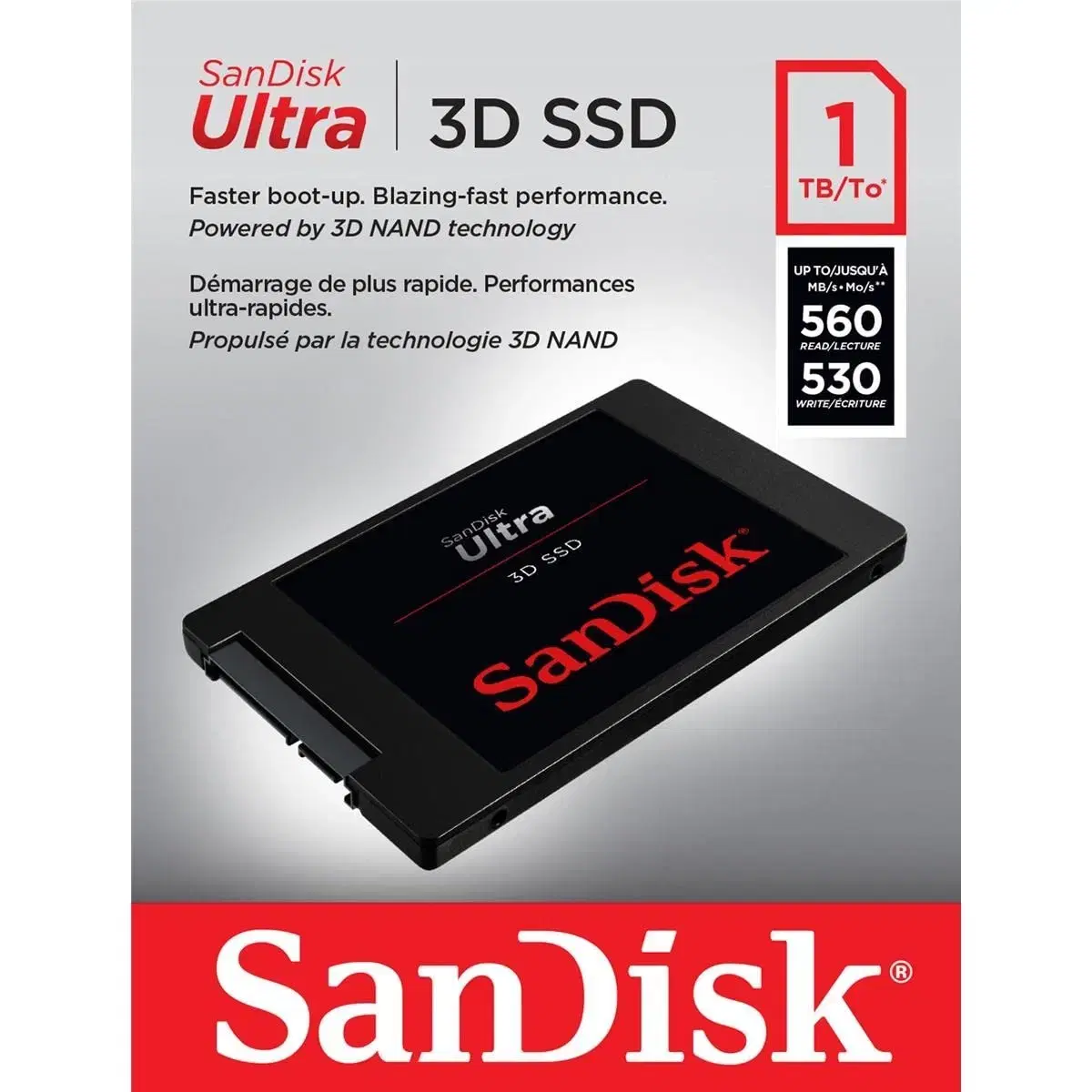 [새제품]샌디스크 Sandisk Ultra 3D SSD 1TB