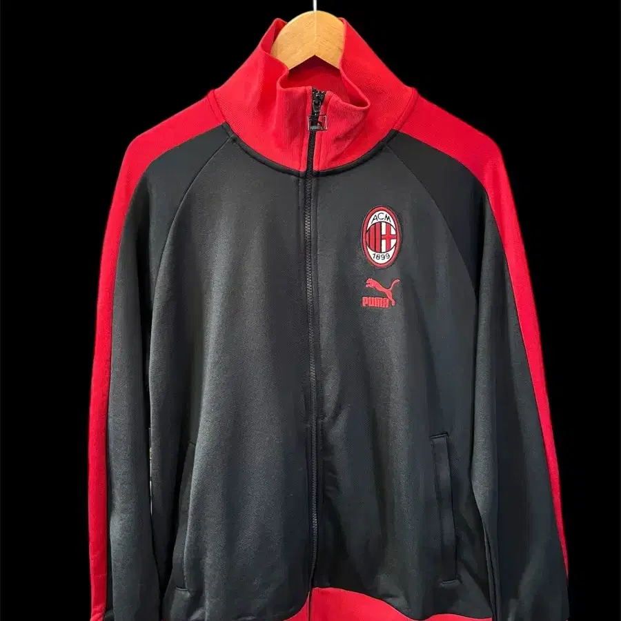 ウェア 18-19 ACMILAN track jacket PUMA L AC Milan Puma Iconic Full-Zip Track Jacket - Black
