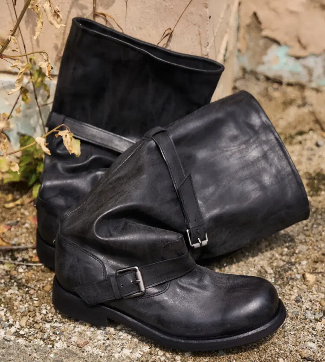 네거티브쓰리 롱부츠 slouchy long boot 블랙