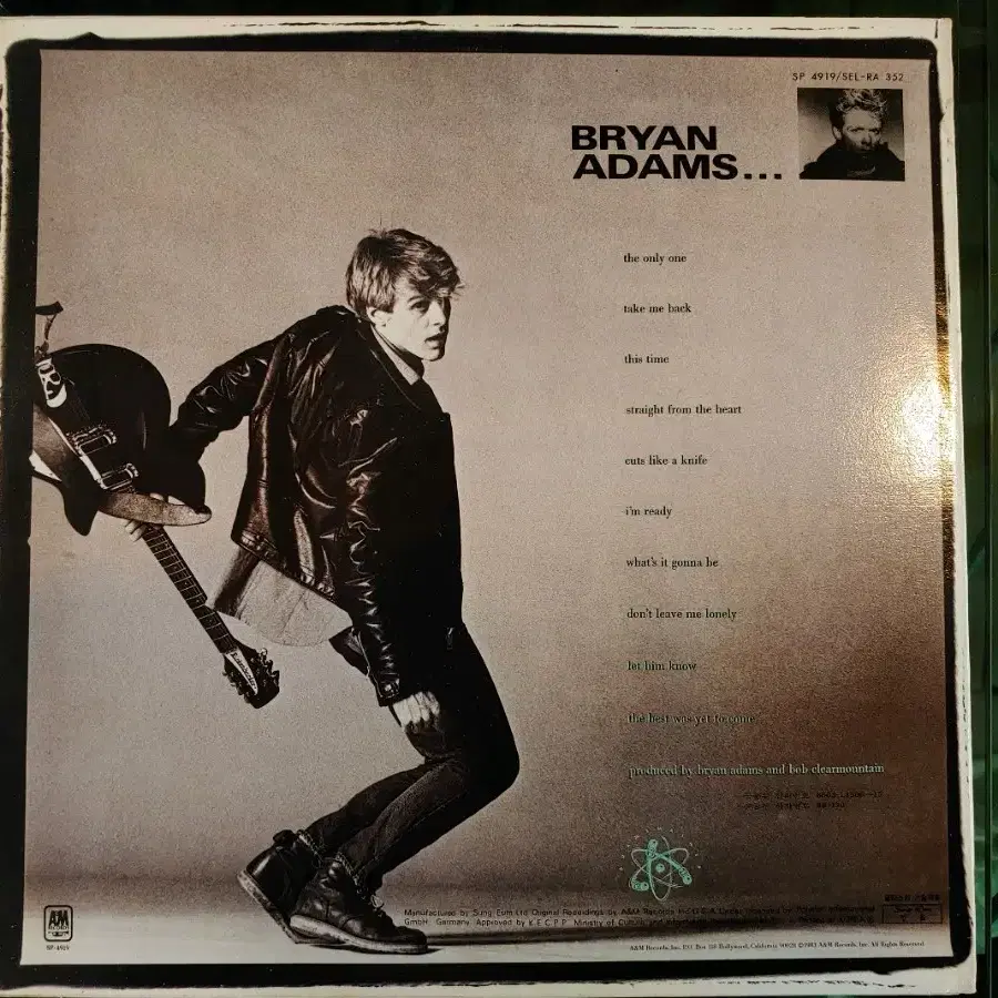 (LP) 브라이언 아담스 Bryan Adams - cuts like a