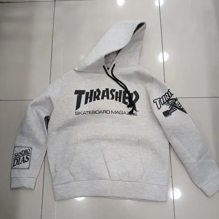 THRASHER 스케이트보드매거진 루즈 오버핏 후드긴팔티셔츠 중고