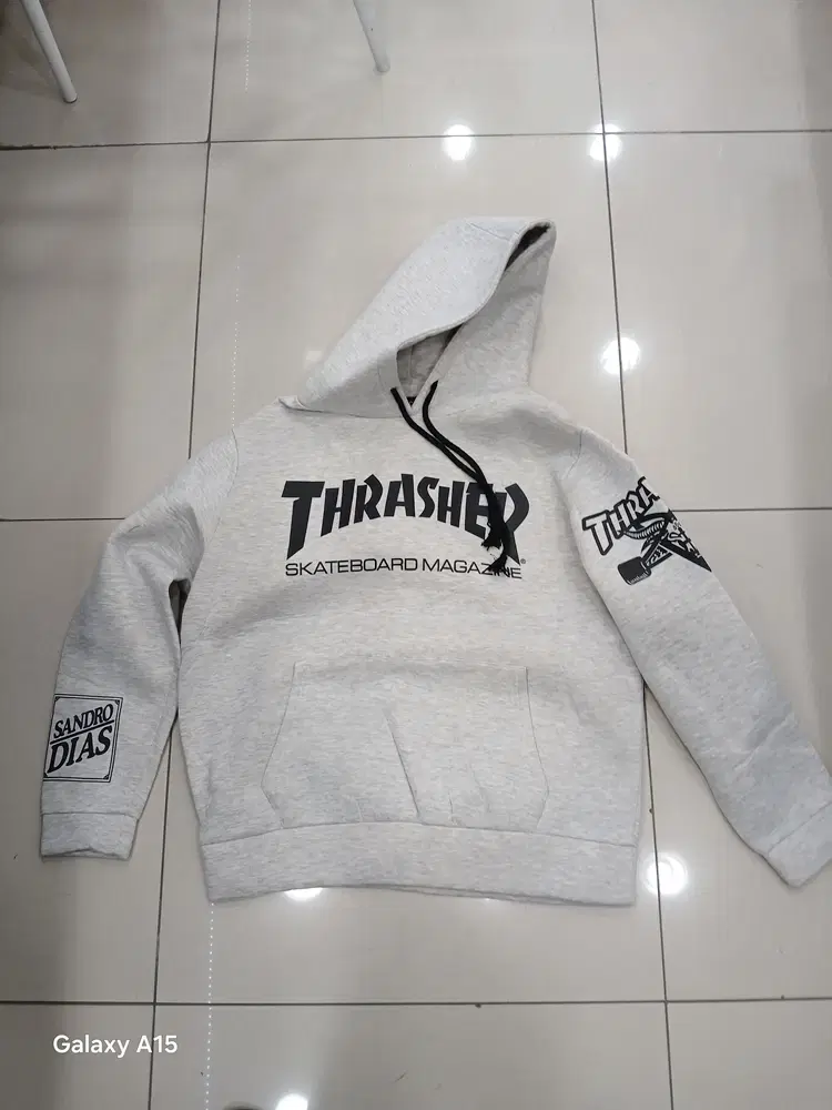 THRASHER 스케이트보드매거진 루즈 오버핏 후드긴팔티셔츠 중고