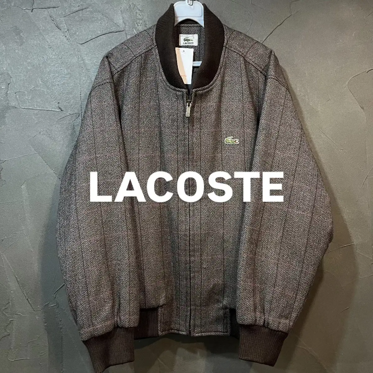 [M] LACOSTE 라코스테 체크 블루종