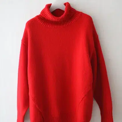 spick and span 빨강 울 turtle-neck 스웨터