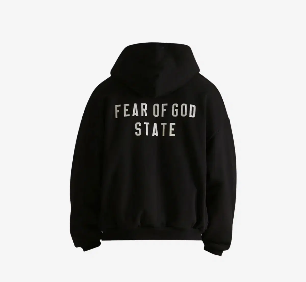 [S] Essential Pier of God Heavy Fleece Hoodie Zip-Up Black