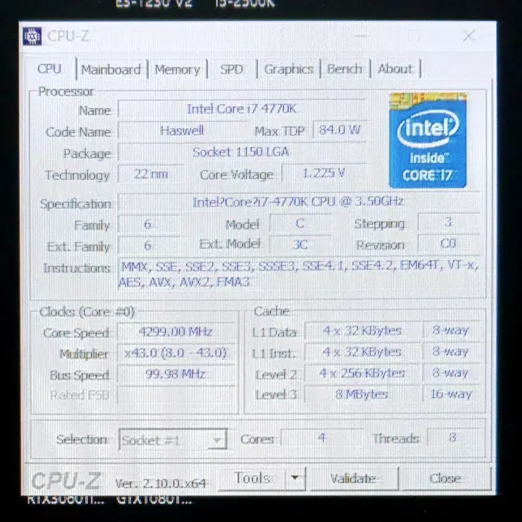 i7-4770K 고수율 CPU 4.3GHz이상  i7-4790K급 고클럭