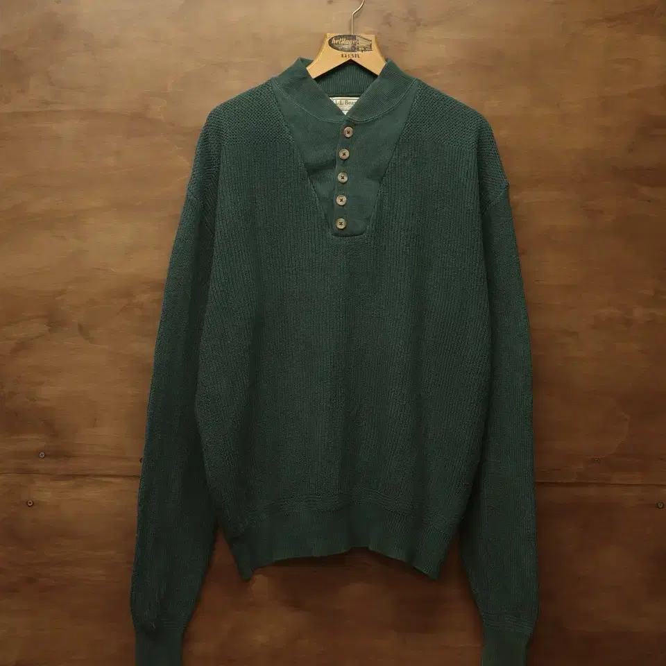 90s L.L. Bean Military Type Cotton Knit