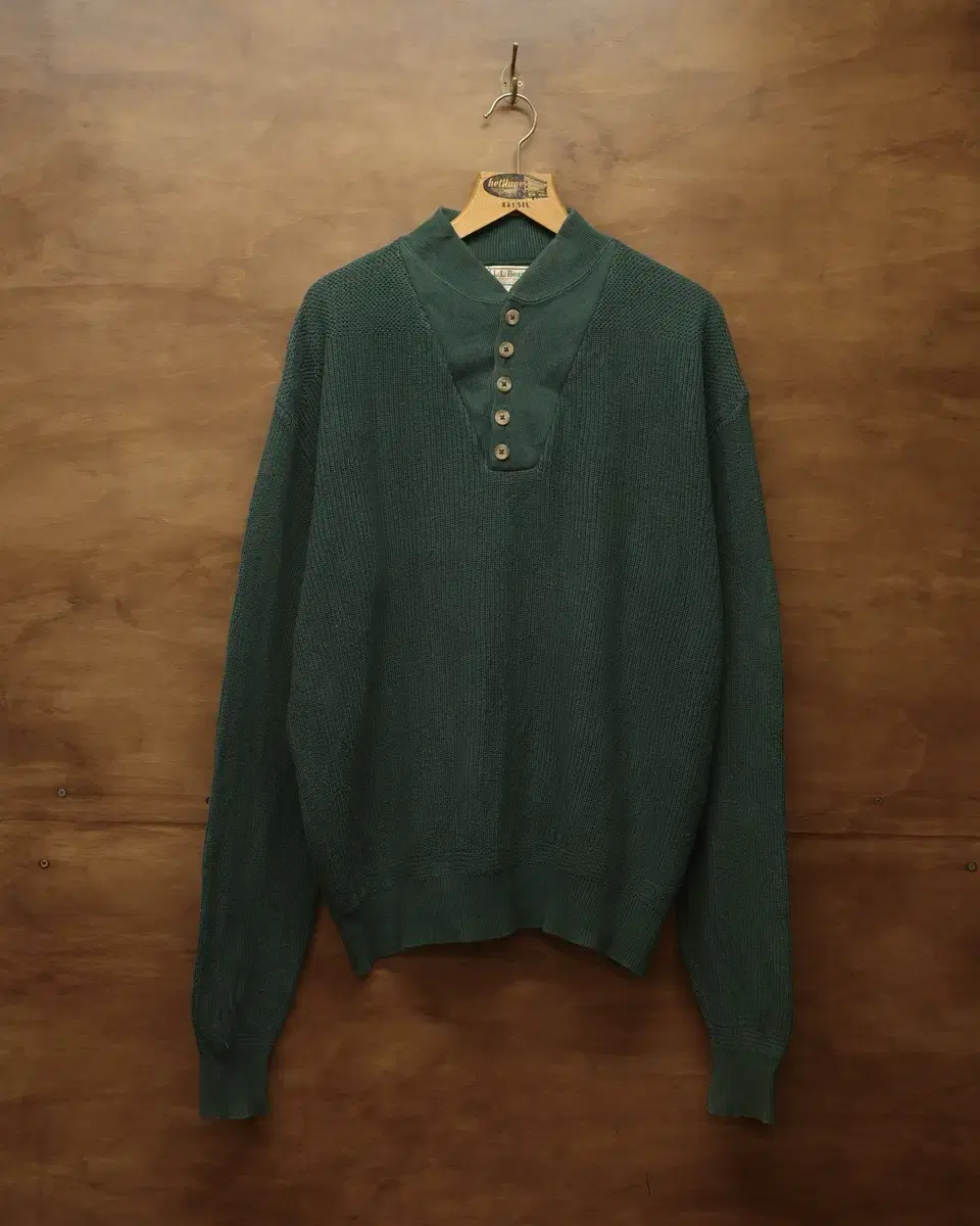 90s L.L. Bean Military Type Cotton Knit