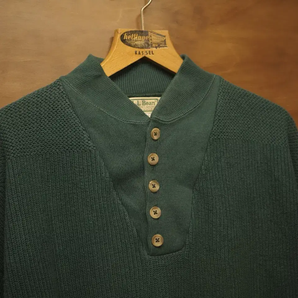 90s L.L. Bean Military Type Cotton Knit